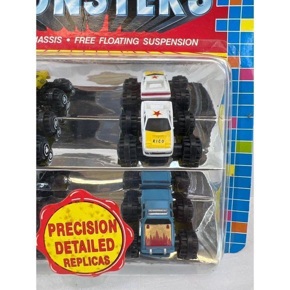 Micro Off Road Monsters Rumble Pet Rico 1011 Machines MISP NOS - Picture 4 of 6